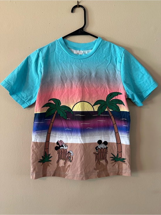 Disney Other - NWOT Walt Disney World Parks Kids Sunset Mickey Beach Tee, Sz XL 14